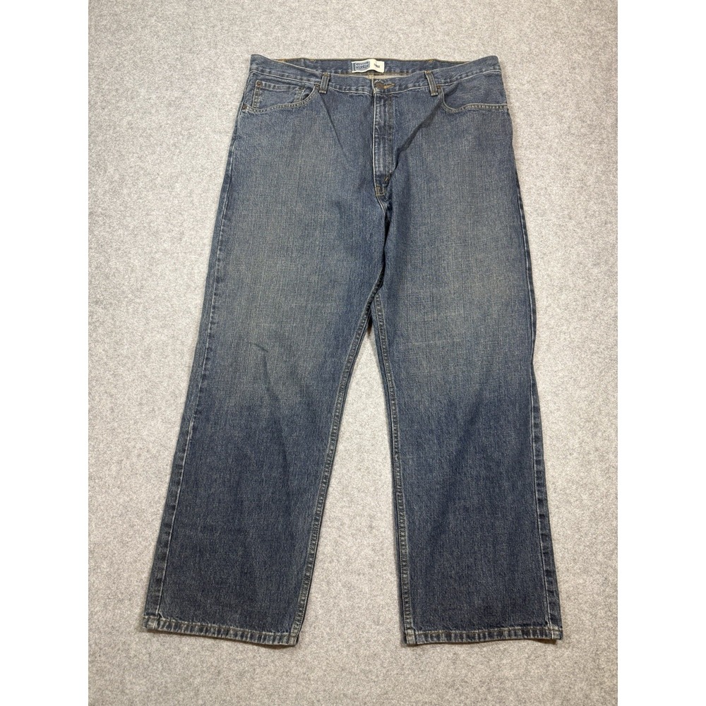Signature by Levi Strauss & Co. Mens Loose Fit Straight Jeans Blue Denim